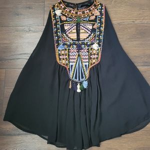 ZARA tribal sleeveless blouse